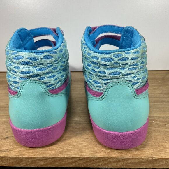 Reebok Girls HI Classic Blue Beam Ultraberry M46776 Sneakers Size 6 Retro Style - Picture 7 of 15